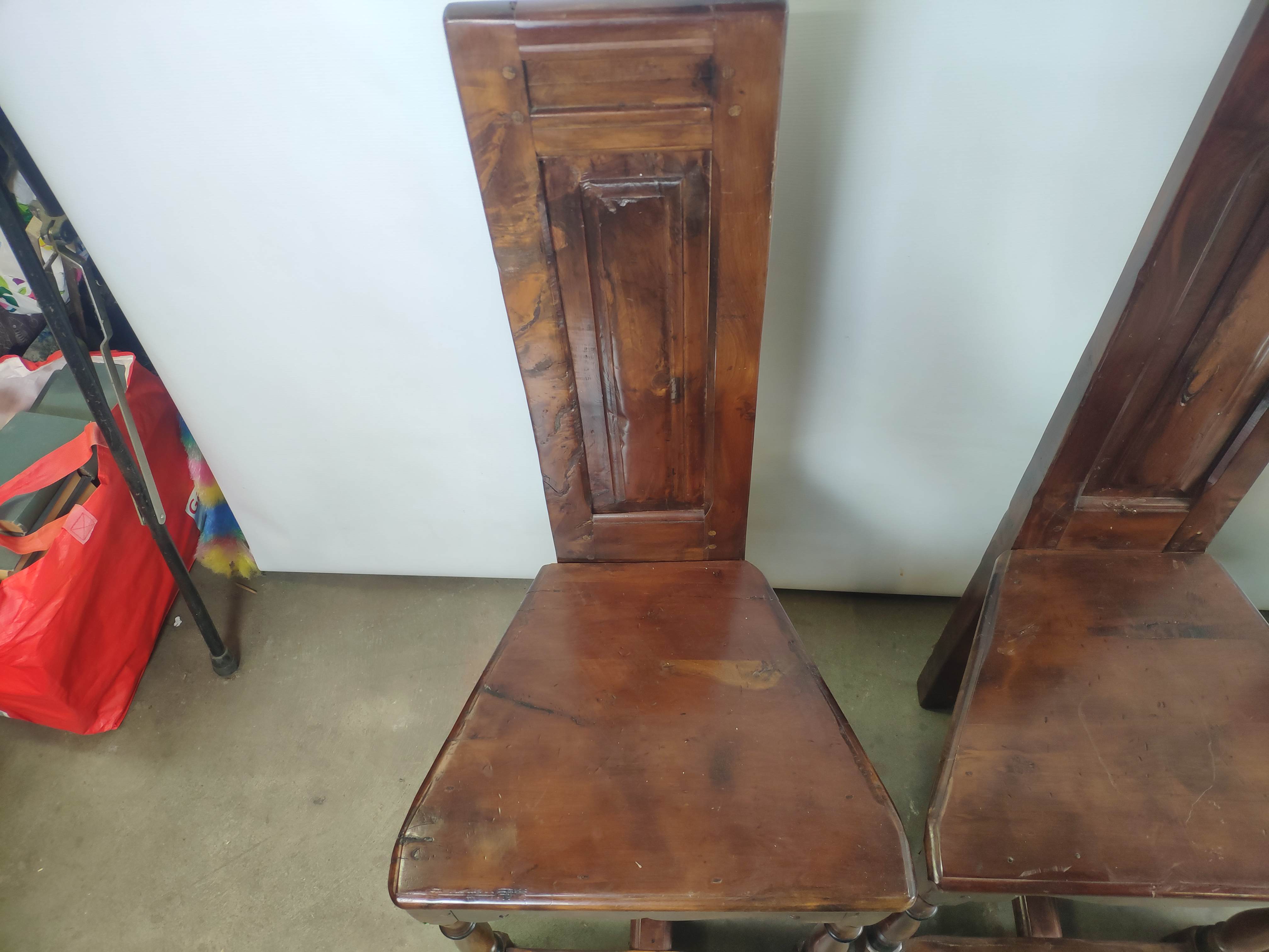 Renaissance moulded walnut chairs