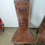 Renaissance moulded walnut chairs