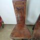 Renaissance moulded walnut chairs