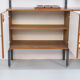 Teak and metal wall unit by Simplalux, 1960's