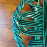 Vintage green braided slip cup