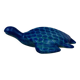 Blue ceramic turtle