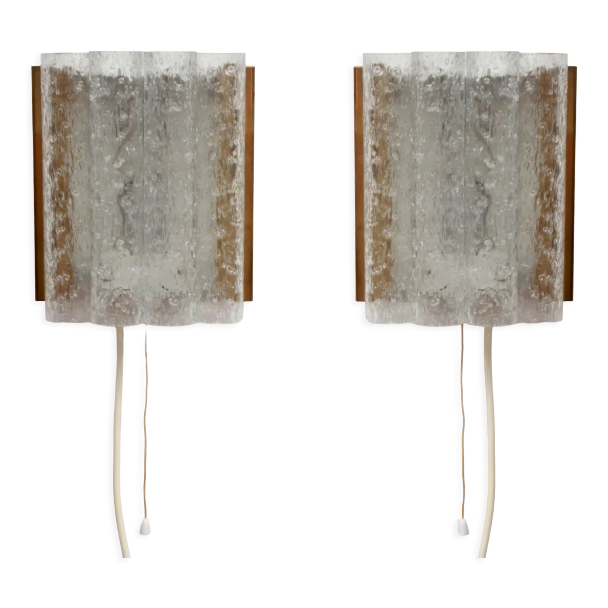Couple of 1960s wall lamps by Doria
