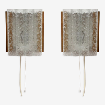 Couple of 1960s wall lamps by Doria