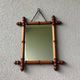 Wooden barber mirror turned art deco bamboo style