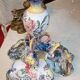 Large centrepiece in earthenware, hand-painted: Jules Verlingue workshop