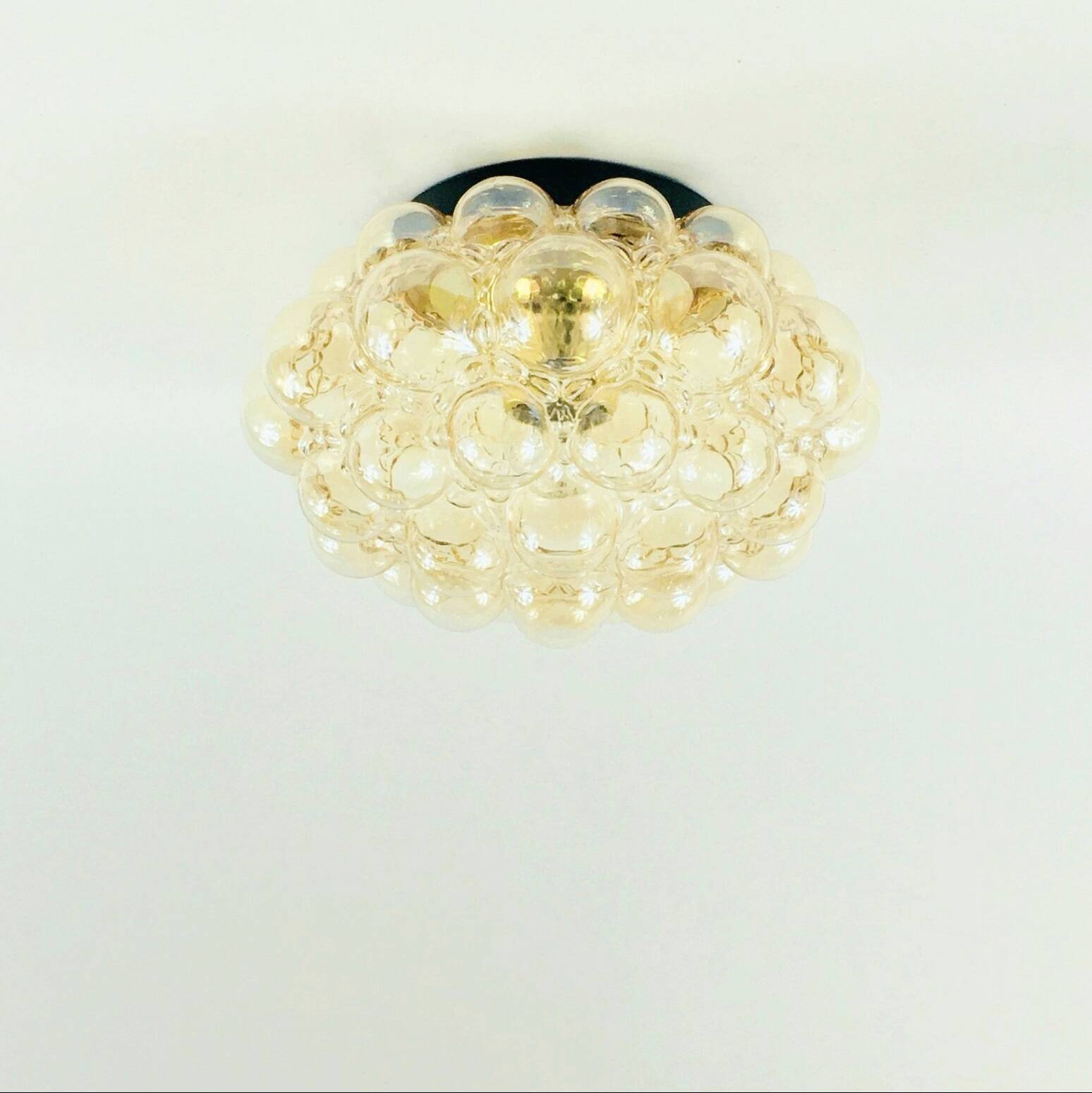 Large Bubble Glass Ceiling Light by Helena Tynell for Limburg, 1960s/1970s