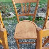 9 wooden bistro chairs, Luterma style