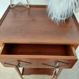 Small vintage wooden console - 1 drawer - family home