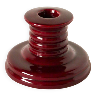 Ceramic candle holder, Bordeaux, Vallauris style, 1960