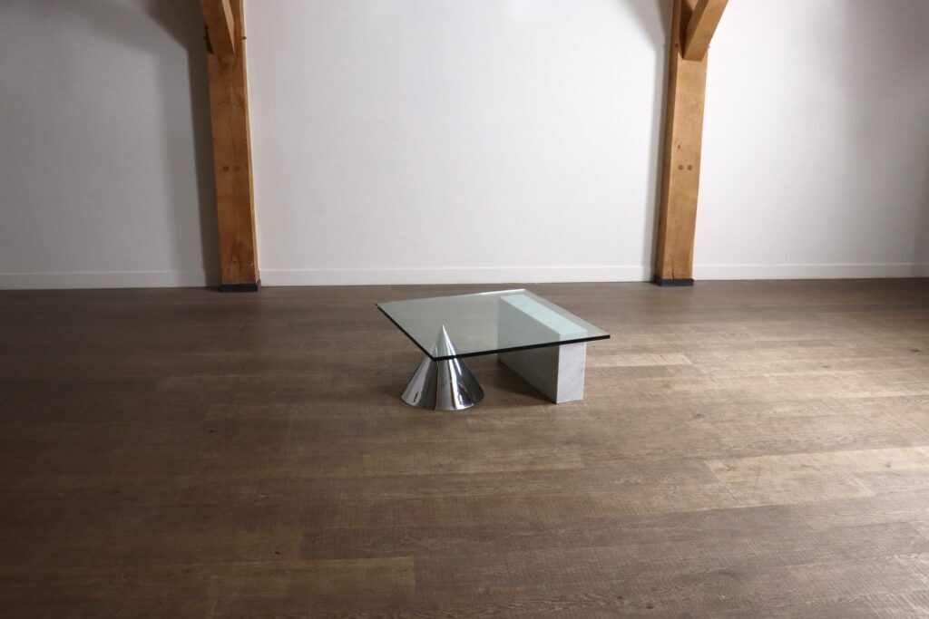 Lella and Massimo Vignelli Kono coffee table for Casigliani, Italy, circa 1984