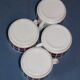 4 cups Arcopal Vintage 70s square décor Pop Polka