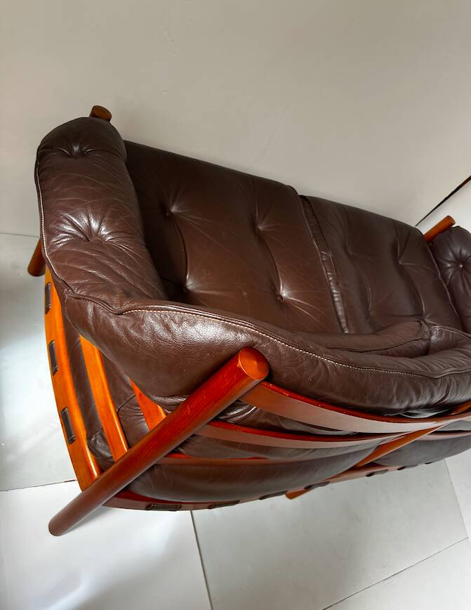 2/3-seater canapé Arne Norrell for COJA Sweden in leather