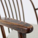 1960s Antonin Suman Set of Six Beech Dining Chairs, Restored