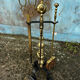 Antique brass fireplace mantelpiece