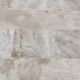 Coffee table in mosaic travertine and brass 70