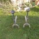 Paire de chenets landiers en fer