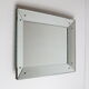 Art Deco box mirror with scalloped edges France 1930s