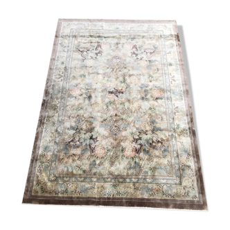 Oriental  China rug in silk hand made  200 x 300 cm