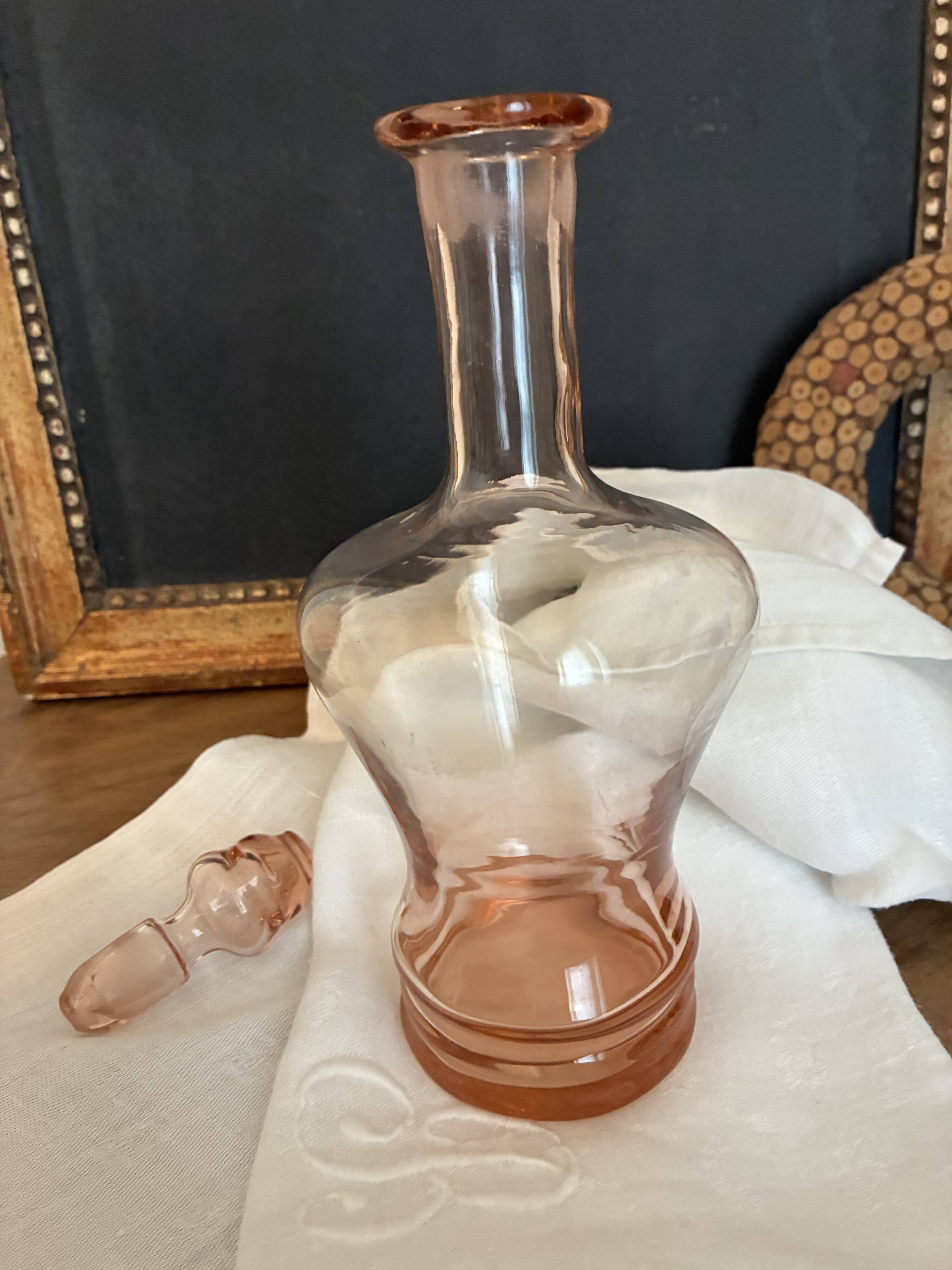 liqueur carafe, pink carafe