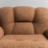 Poltrona in bouclé anni ’70 vintage modernariato