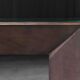 Patinated bronze console by Belgochrom, Belgium, 1970s.