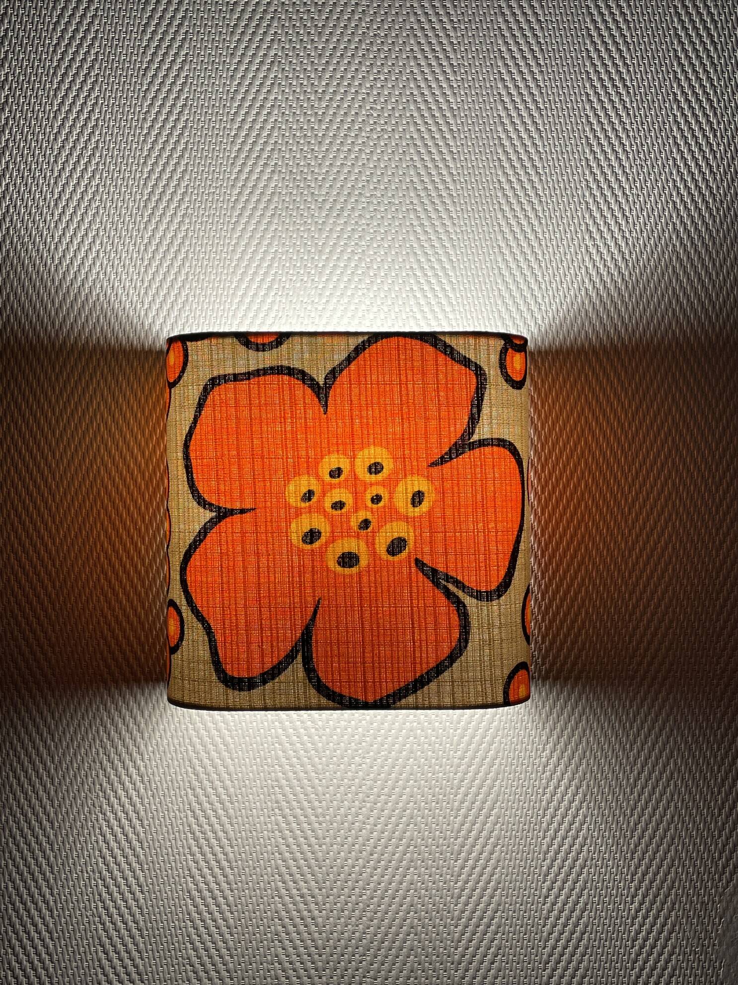 Sakura fabric wall light - rectangle H20 L20cm