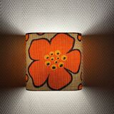 Sakura fabric wall light - rectangle H20 L20cm