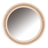 Vintage 70's wall mirror decorated carrara matta design