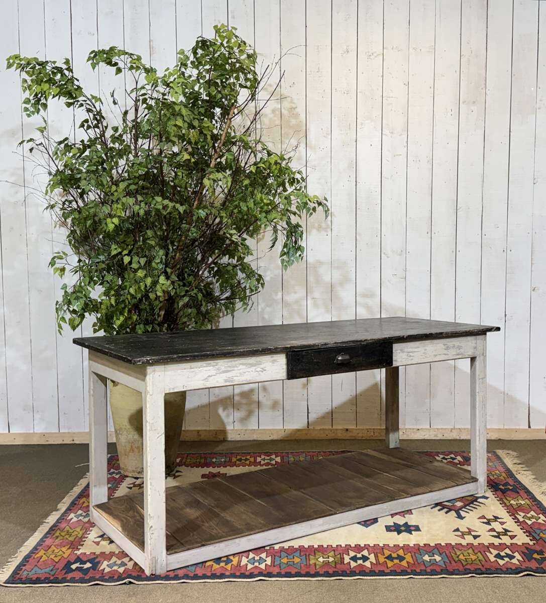 1930s draper's table in fir and chestnut