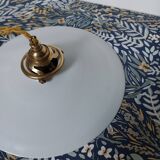 Original white opaline pendant light