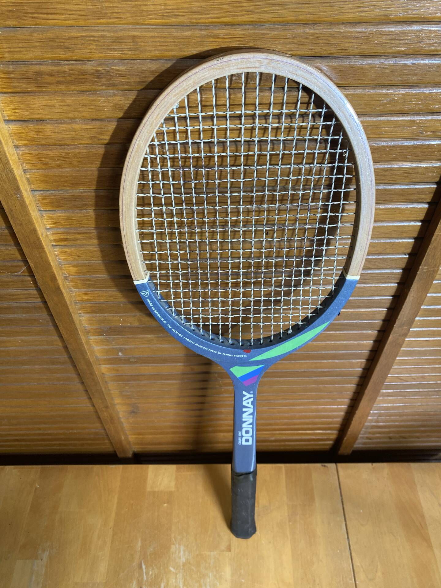 Vintage donnay court one wooden tennis racket