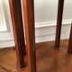 Pair of Art Deco bedside tables made of cedar magnifying glass