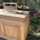 Exceptional large oak counter 288 cm