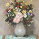 Table bouquet of flowers of the fields