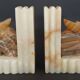 Vintage onyx bookends from the 60s and 70s