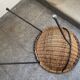 Paire de fauteuils rotin et acier  seventies