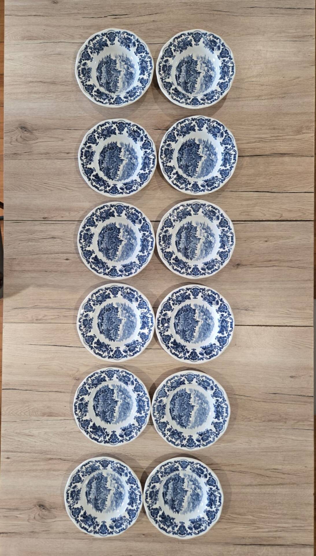 12 New Flat Plates Enoch Wedgwood Royal Homes of Britain