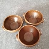 3 bols en grès Digoin