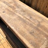 Patinated raw wood countertop