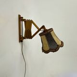 Applique vintage en forme de ciseaux en teck, années 60