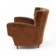Melchiorre Bega Italian Mid-Century Velvet Armchairs, 1950s, Pair