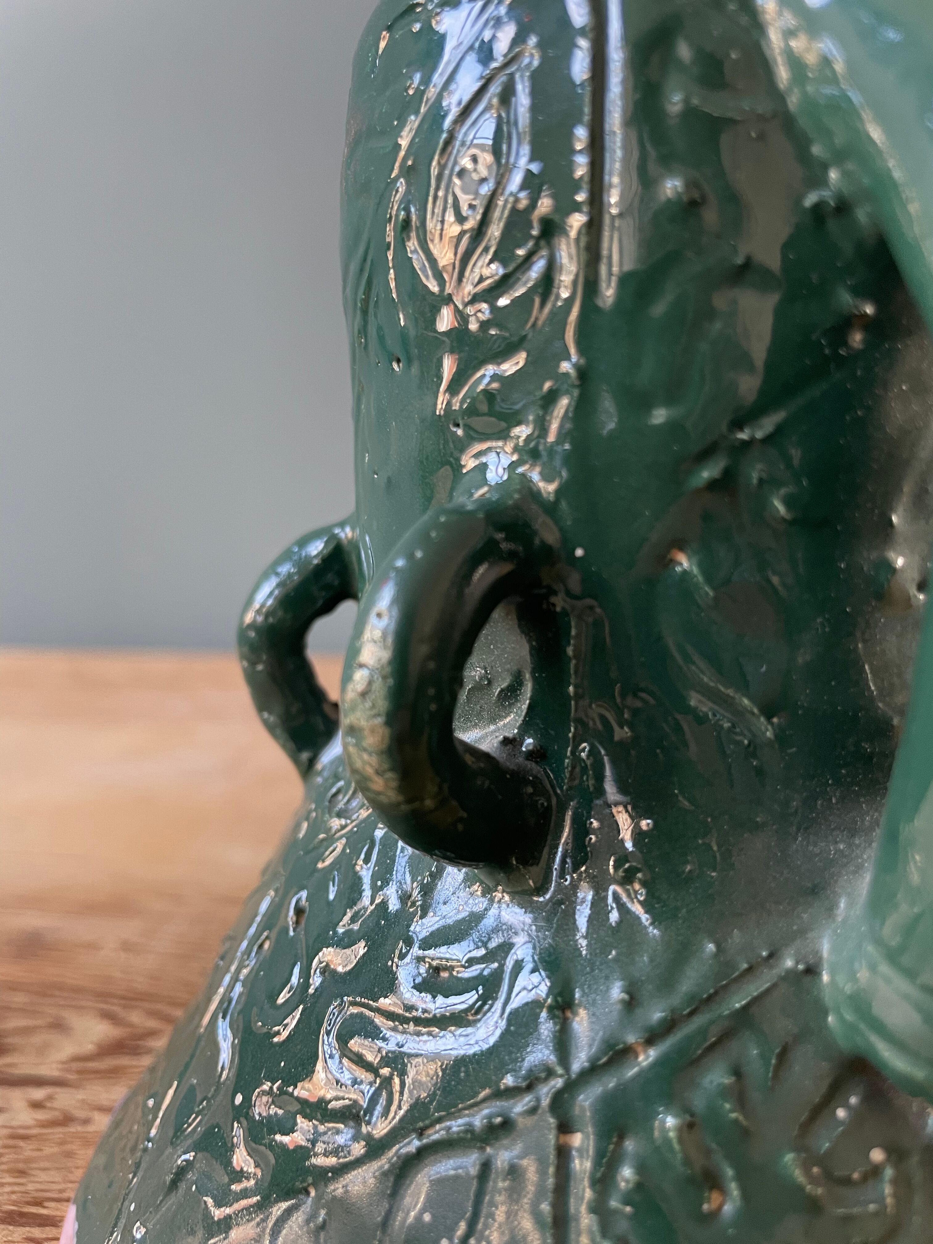 Pair of earthenware sconces signed Borderie - Szekely