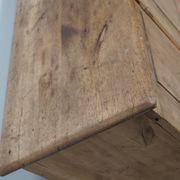 Vintage rustic German pine apothecary cabinet / shop counter, 1930s