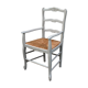Fauteuil provençal paillé campagne chic