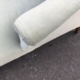 Vintage daybed in gray green velvet