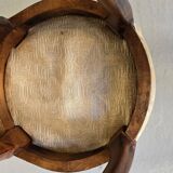 Louis XV style stool in cherry wood and tapestry