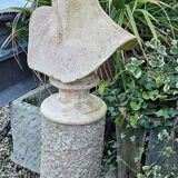 Large bust of apollo in cut stone height 45 cm