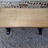 Farmhouse coffee table with monastery legs
