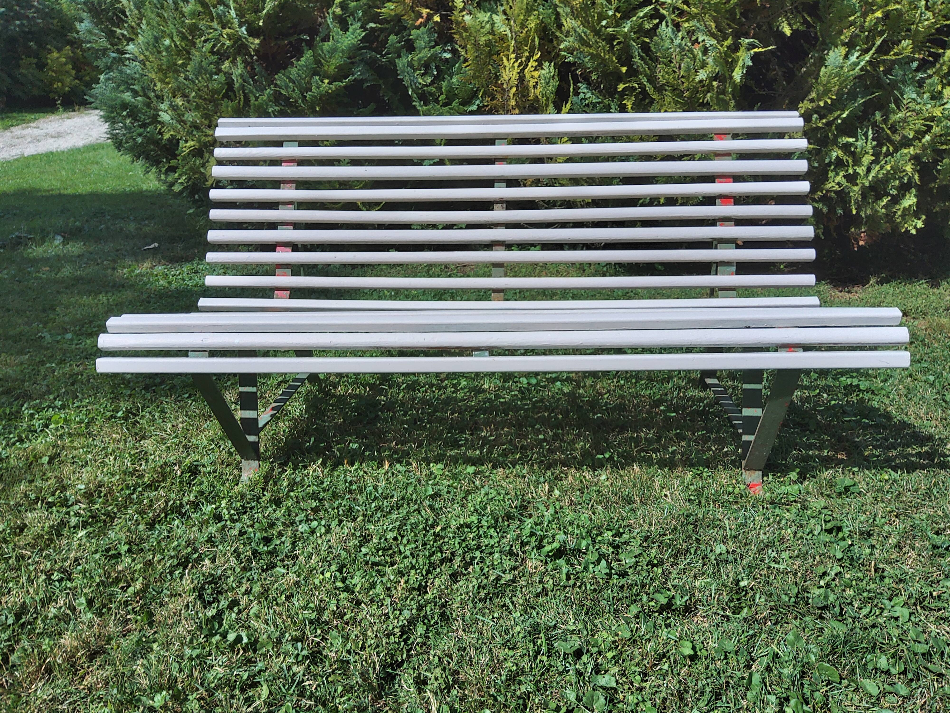 Antique garden bench